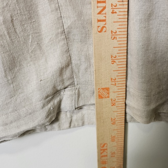 The Drop S Beige Linen Blazer‎ Double Breasted Oversized Minimalist Capsule - Picture 8 of 11